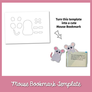 Mouse Bookmark Template