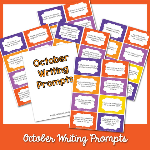 October Writing Prompts For Kids