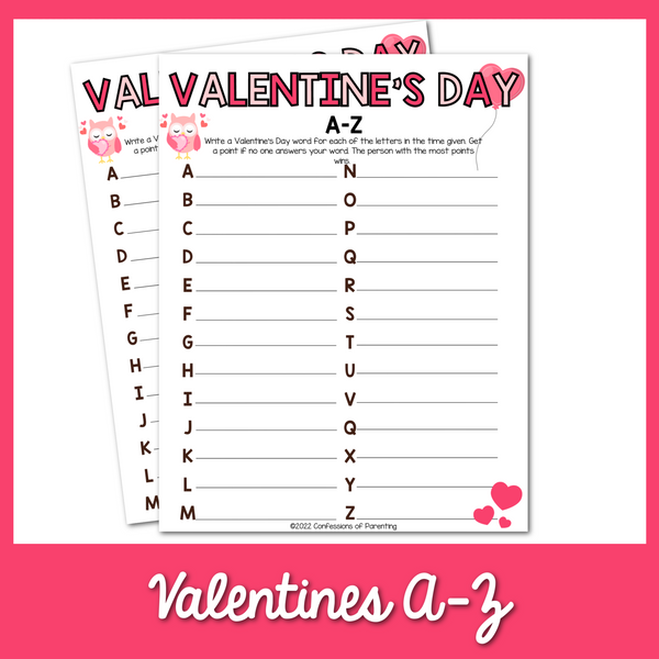 Valentine's Day Themed Super Bundle of Activities, Games, and Crafts