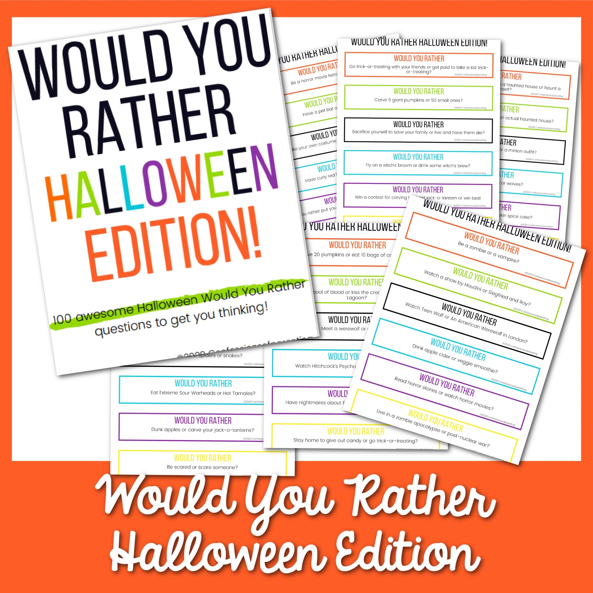 100 Halloween Would You Rather Questions