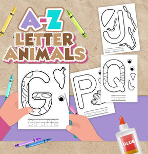 ABC Uppercase Animals Letter Printable