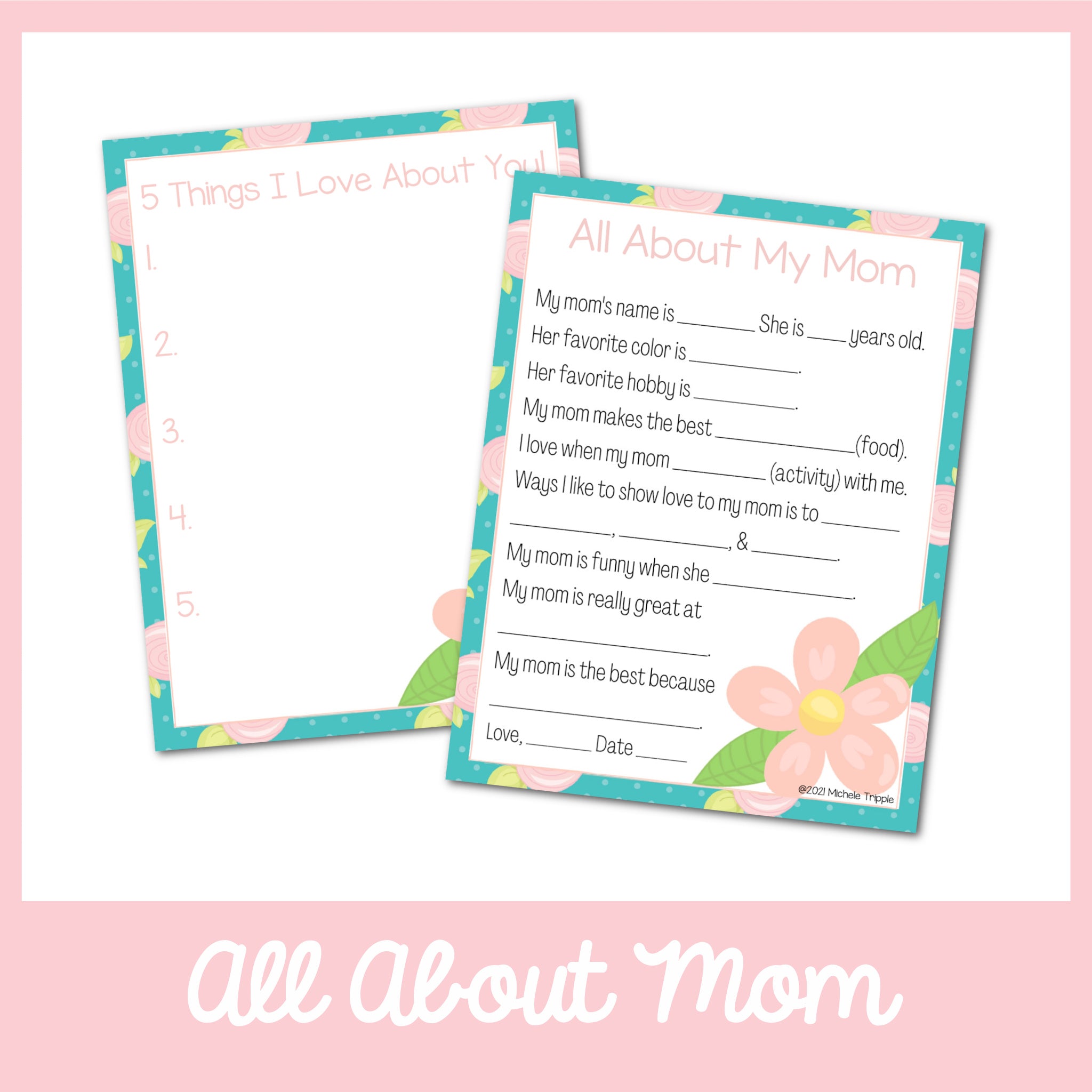 All About Mom Printable
