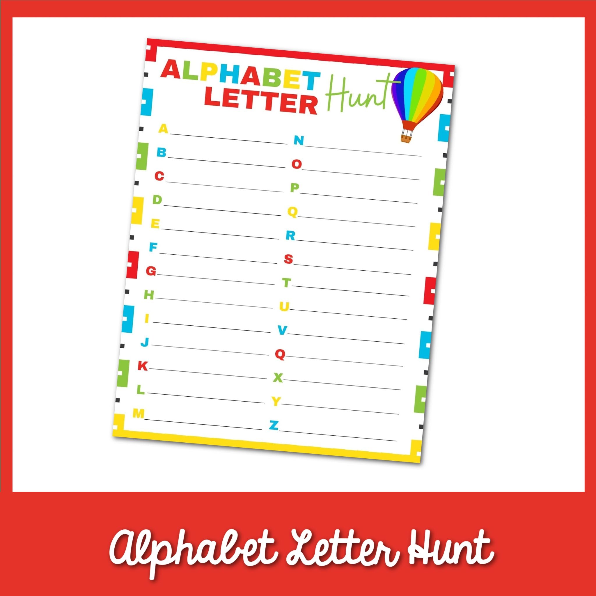 Alphabet Letter Hunt