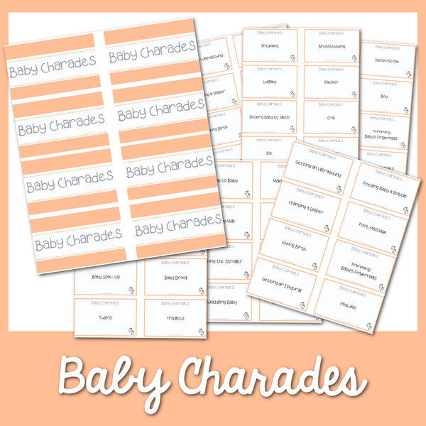 100 Baby Shower Charades