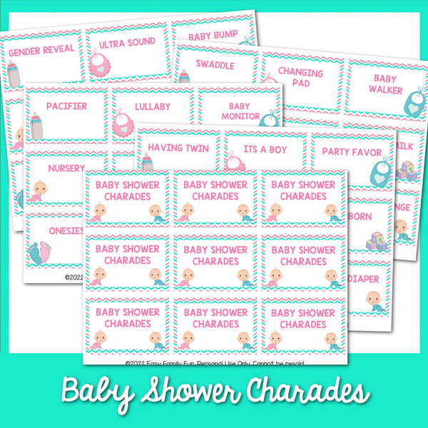 100 Baby Shower Charades