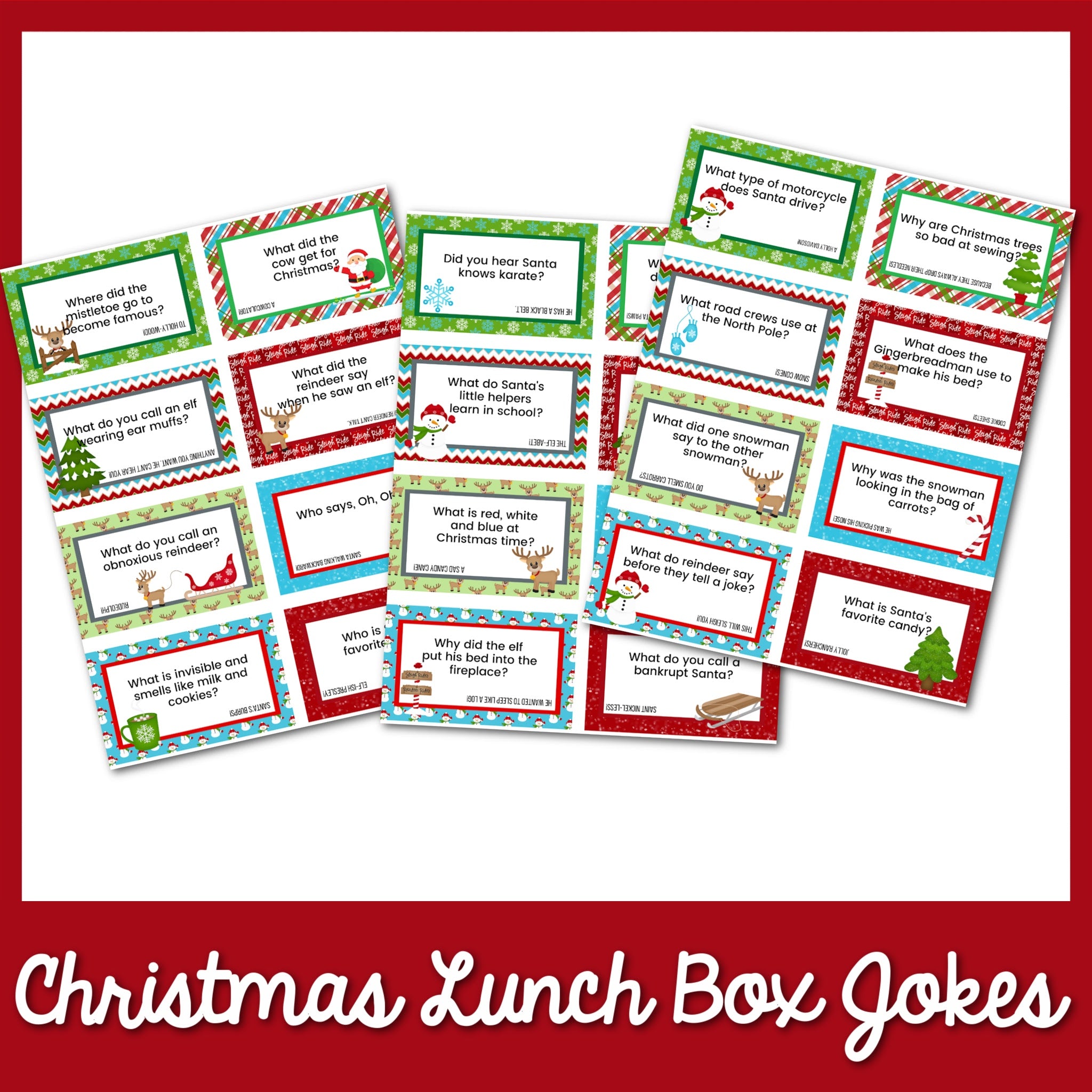 christmas lunch box 24 christmas lunch box jokes printable