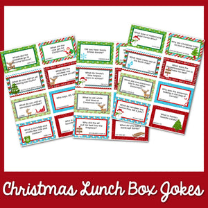 24 Christmas Lunch Box Jokes Printable