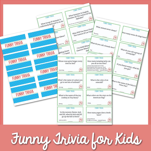 Funny Trivia for Kids Printable