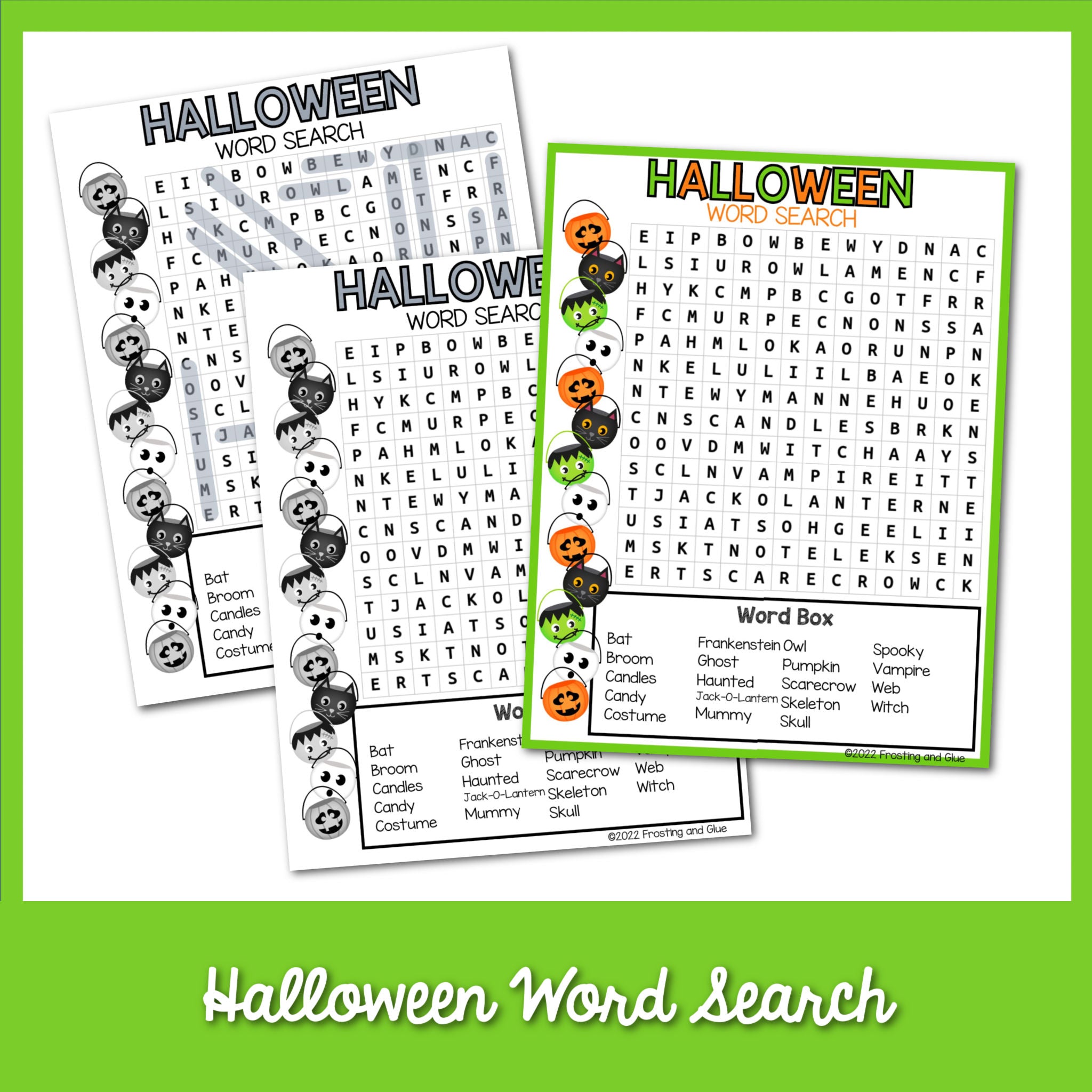 Halloween Word Search