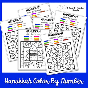 Hanukkah Color By Number