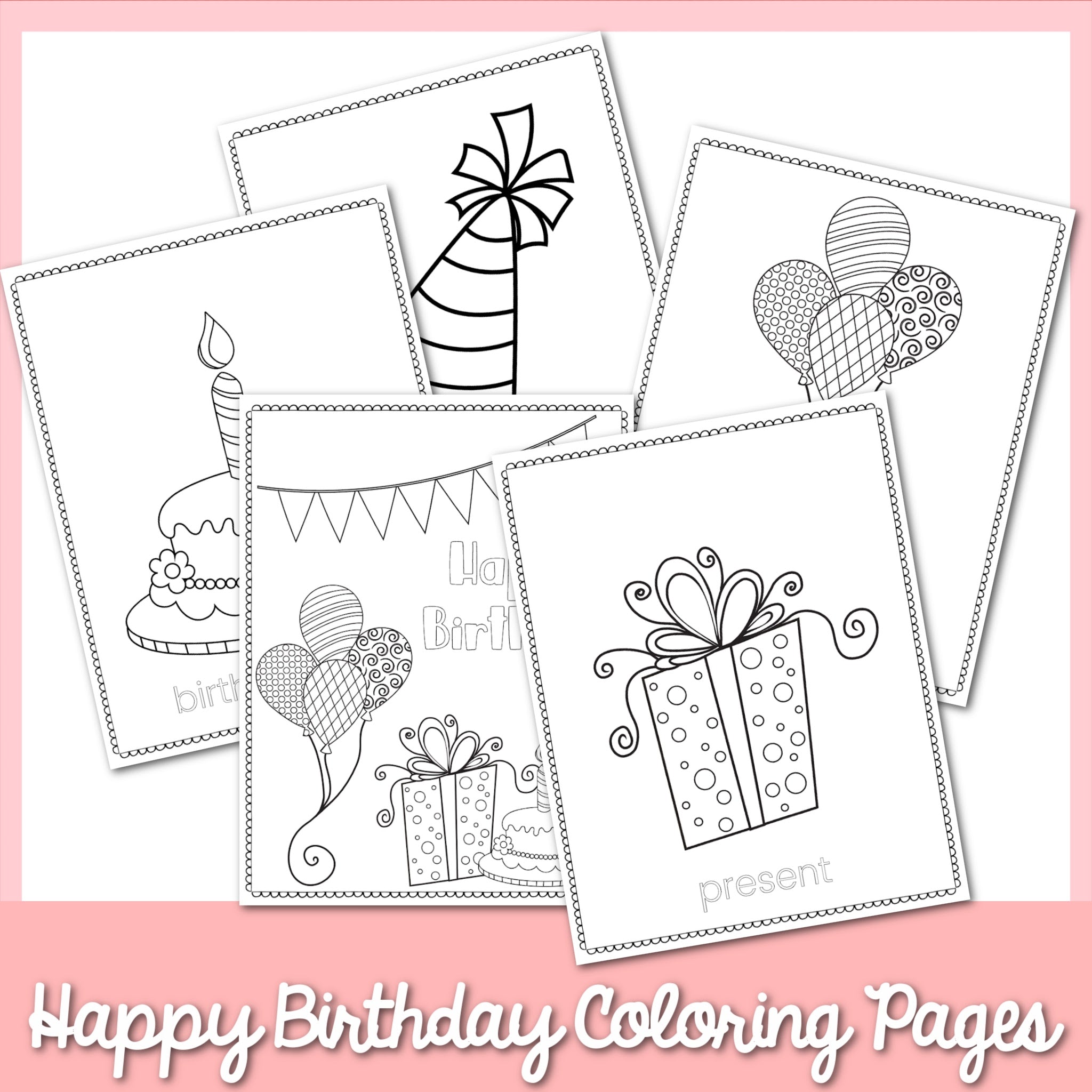 Birthday Coloring Pages