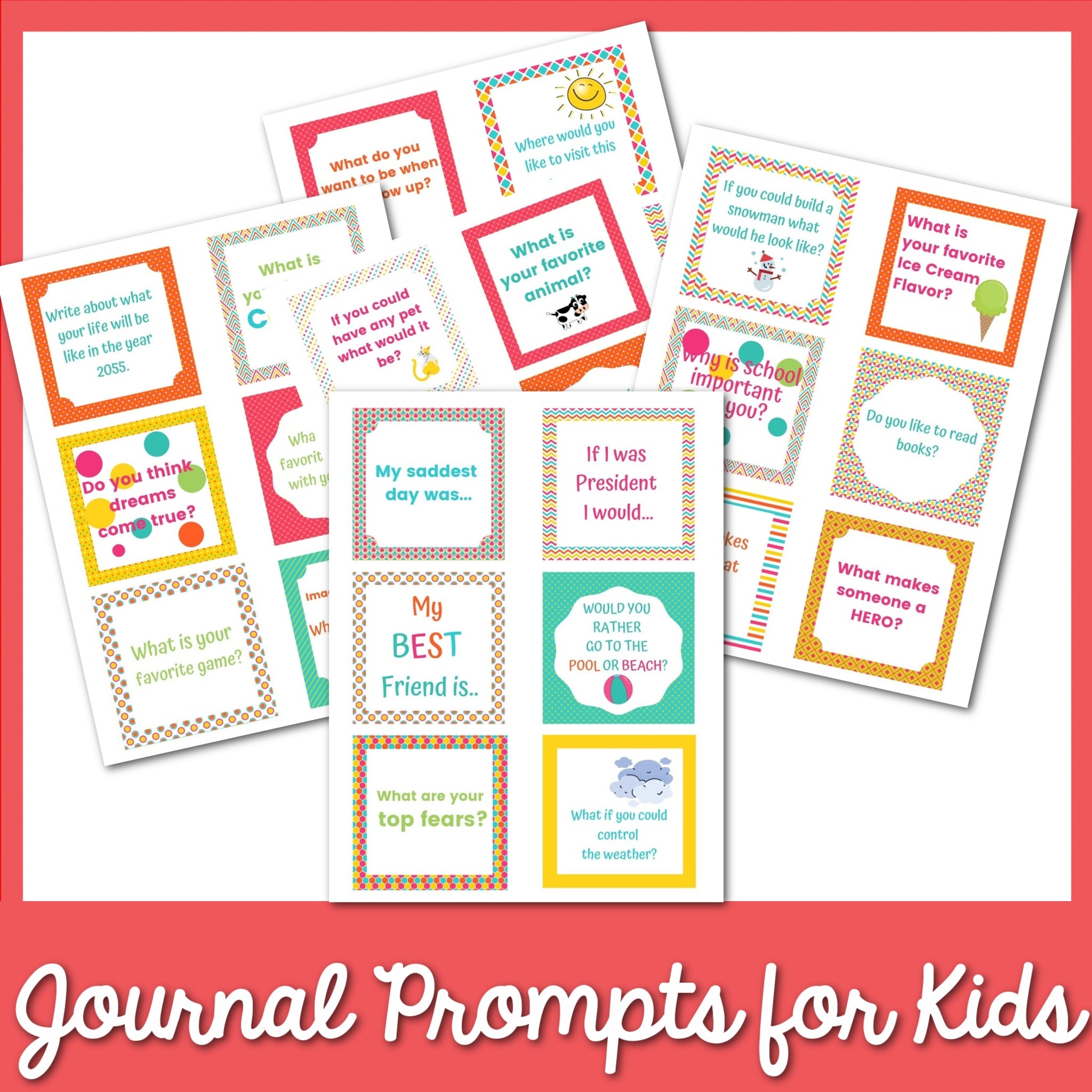 48 Journal Prompts For Kids