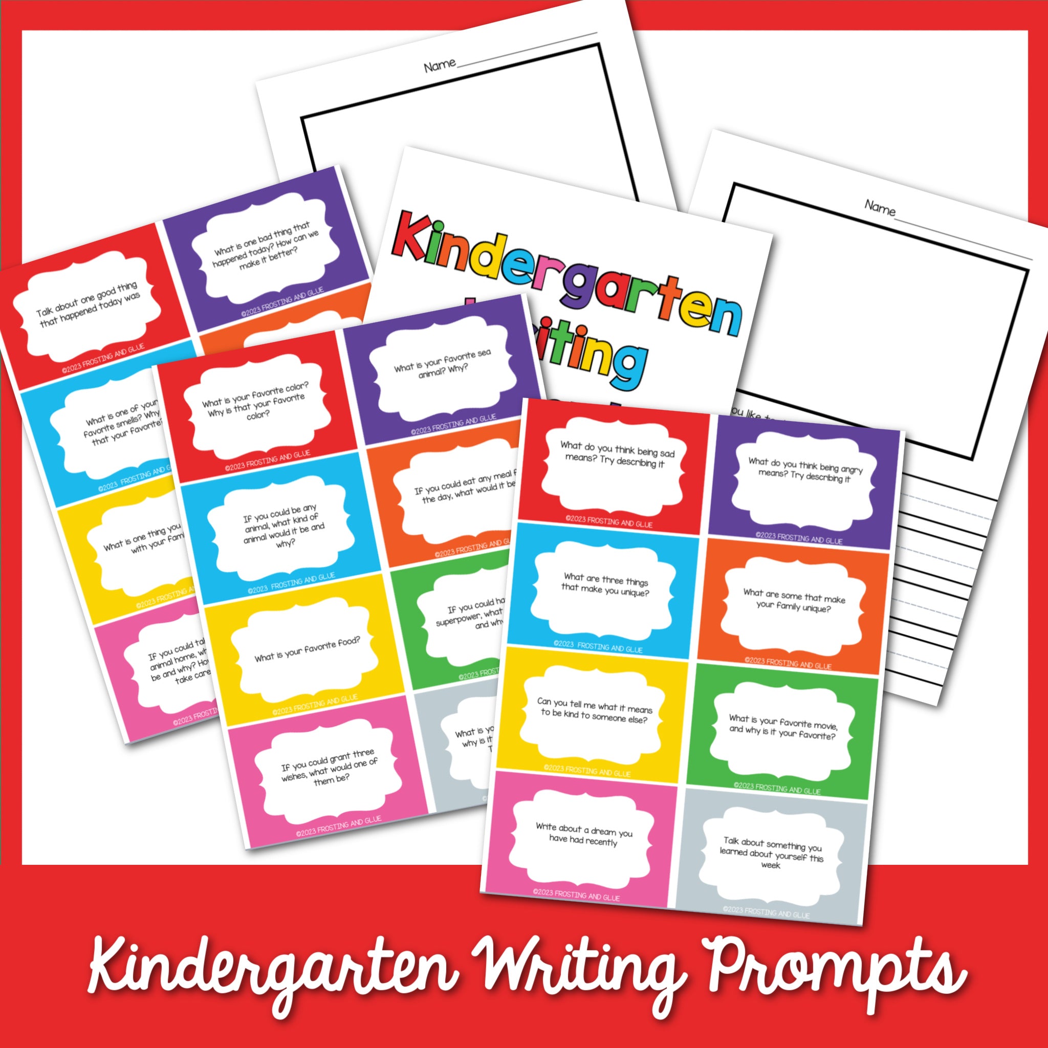 Kindergarten Writing Prompts