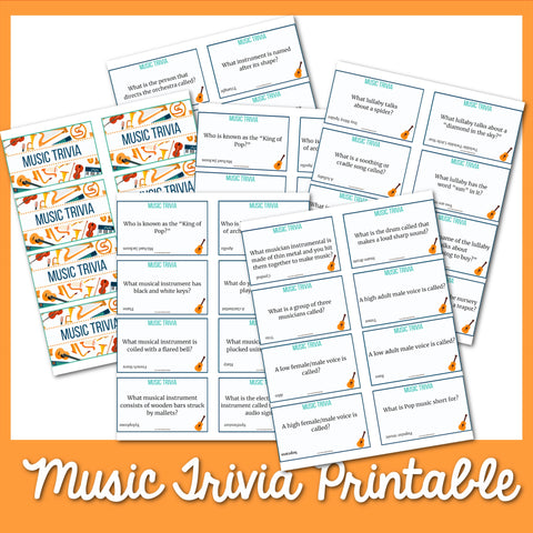 Music Trivia Printable