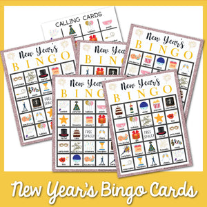 New Year’s Bingo Cards