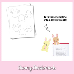 Bunny Bookmark Template