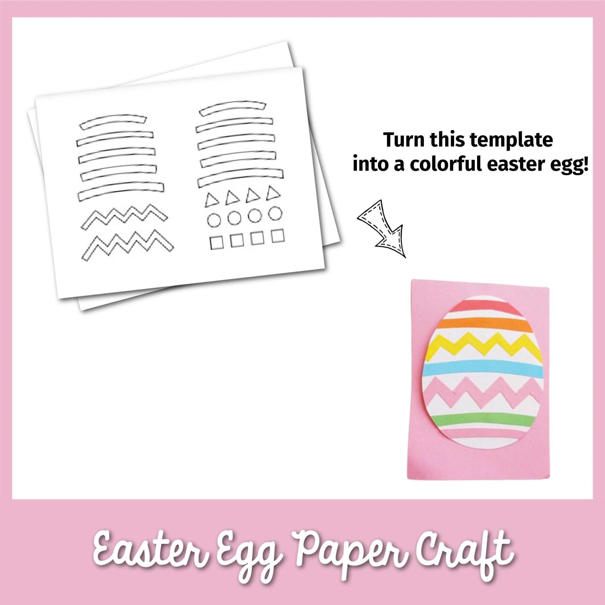Easter Egg Papercraft Template