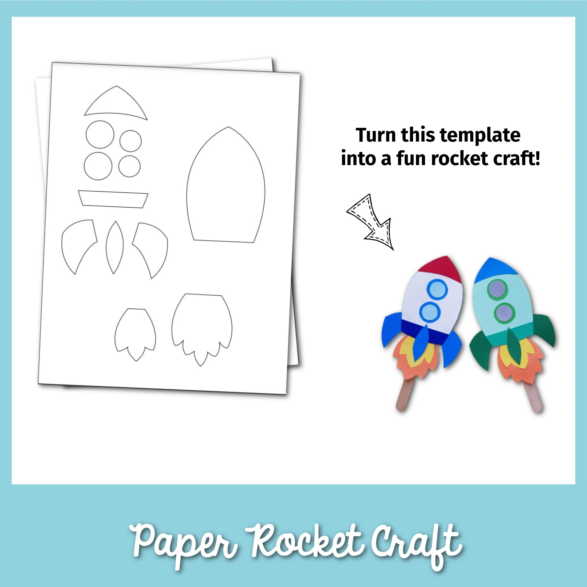Rocket Valentine Craft For Kids [Free Template]
