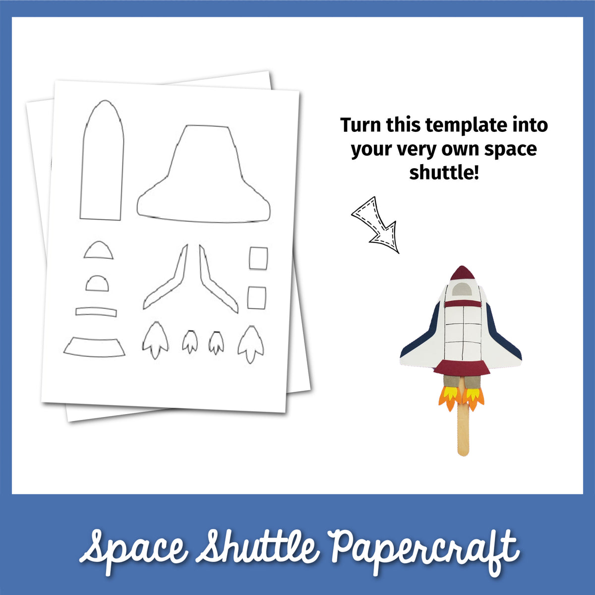 Space Shuttle Papercraft Template MicheleTripple