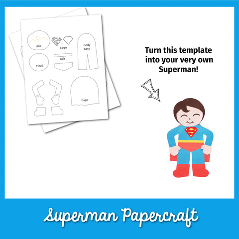 Superman Papercraft Template