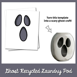 Ghost Recycled Laundry Pod Container Craft Template