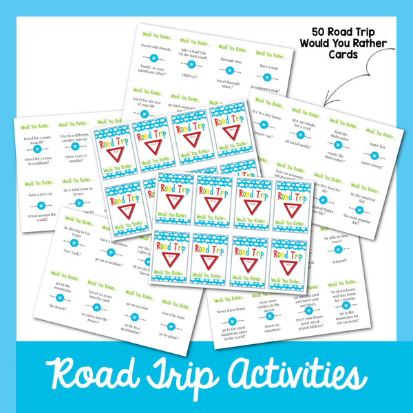 15 + Road Trip Activities Over 75 Pages of Fun!