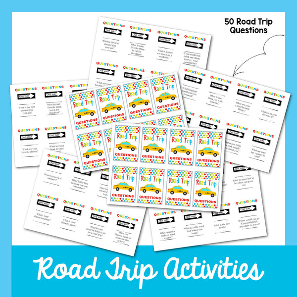 15 + Road Trip Activities Over 75 Pages of Fun!