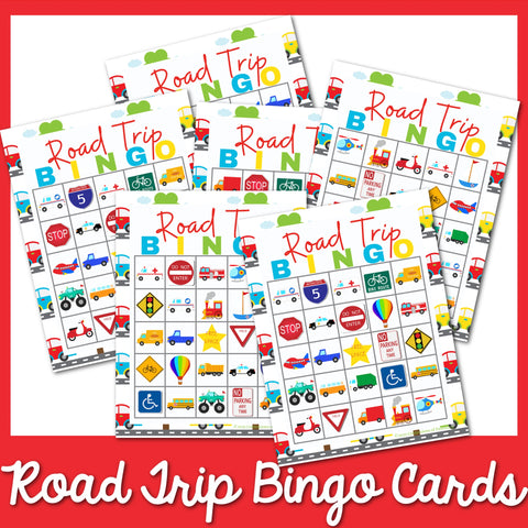 Road Trip Bingo Cards