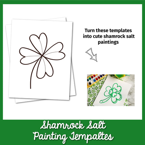 Shamrock Salt Painting Templates