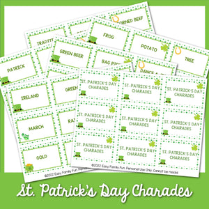 St. Patrick's Day Charade Cards