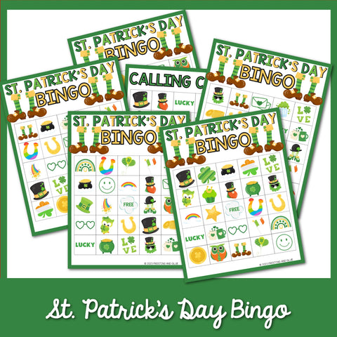St. Patrick’s Day Bingo Game Cards