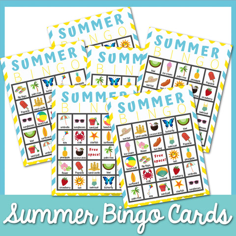 Summer Bingo Cards