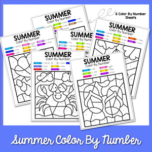 Summer Color by Number