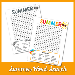 Summer Word Search
