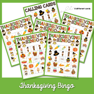 Thanksgiving Bingo Cards