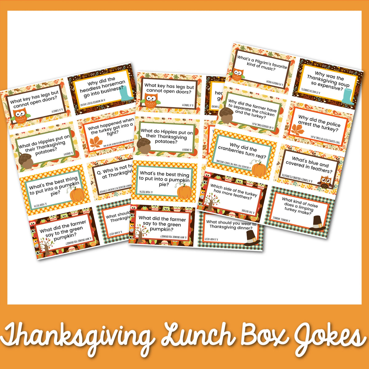 24 Thanksgiving Lunch Box Jokes – MicheleTripple