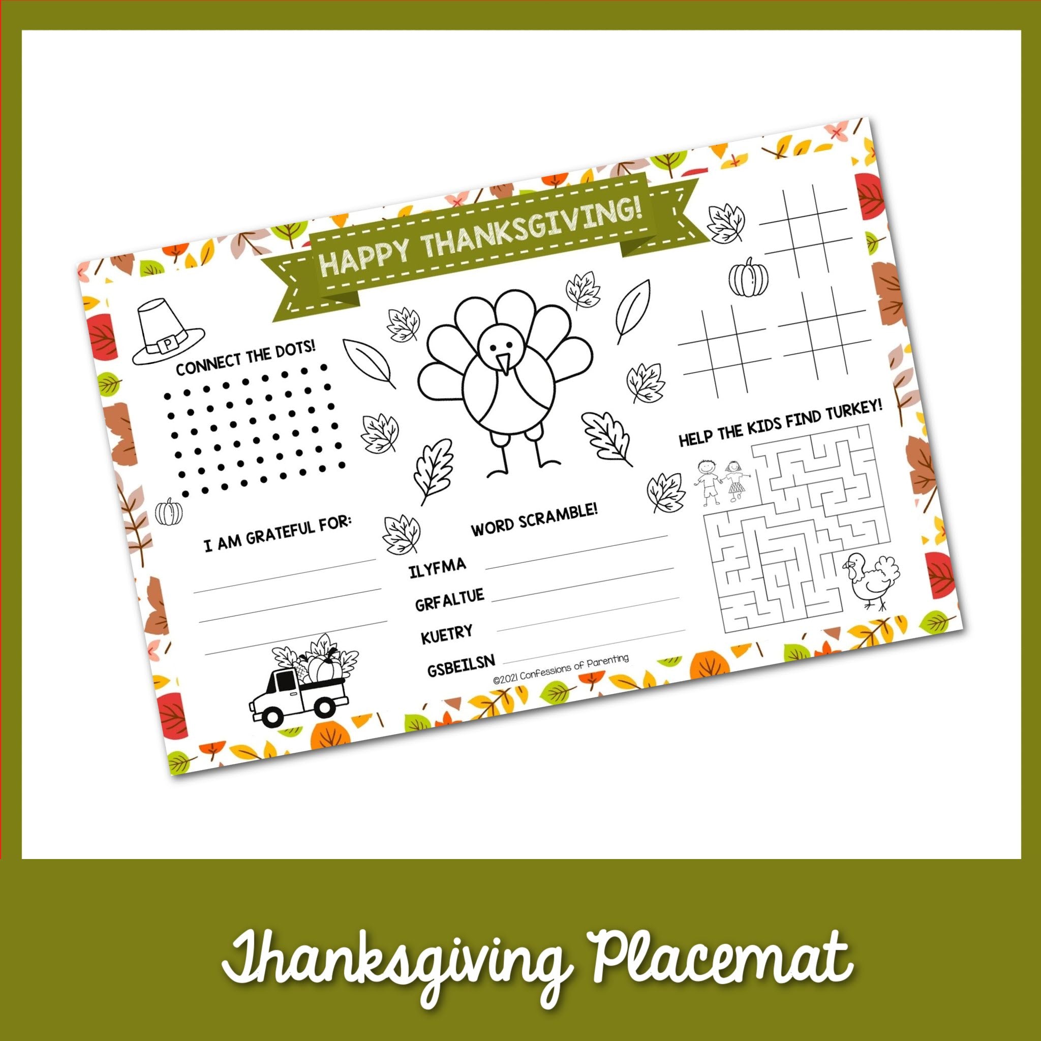 Thanksgiving Placemat