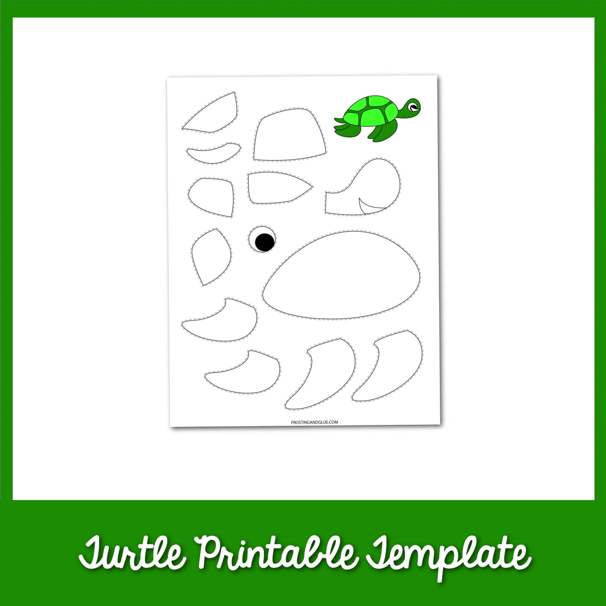 Turtle Template Preschool