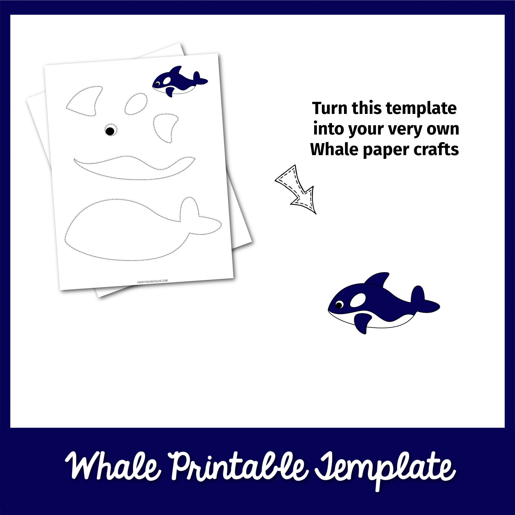 Whale Printable Template Whale Printable Template