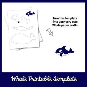 Whale Craft Template