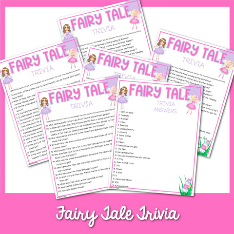 Fairy Tale Trivia For Kids