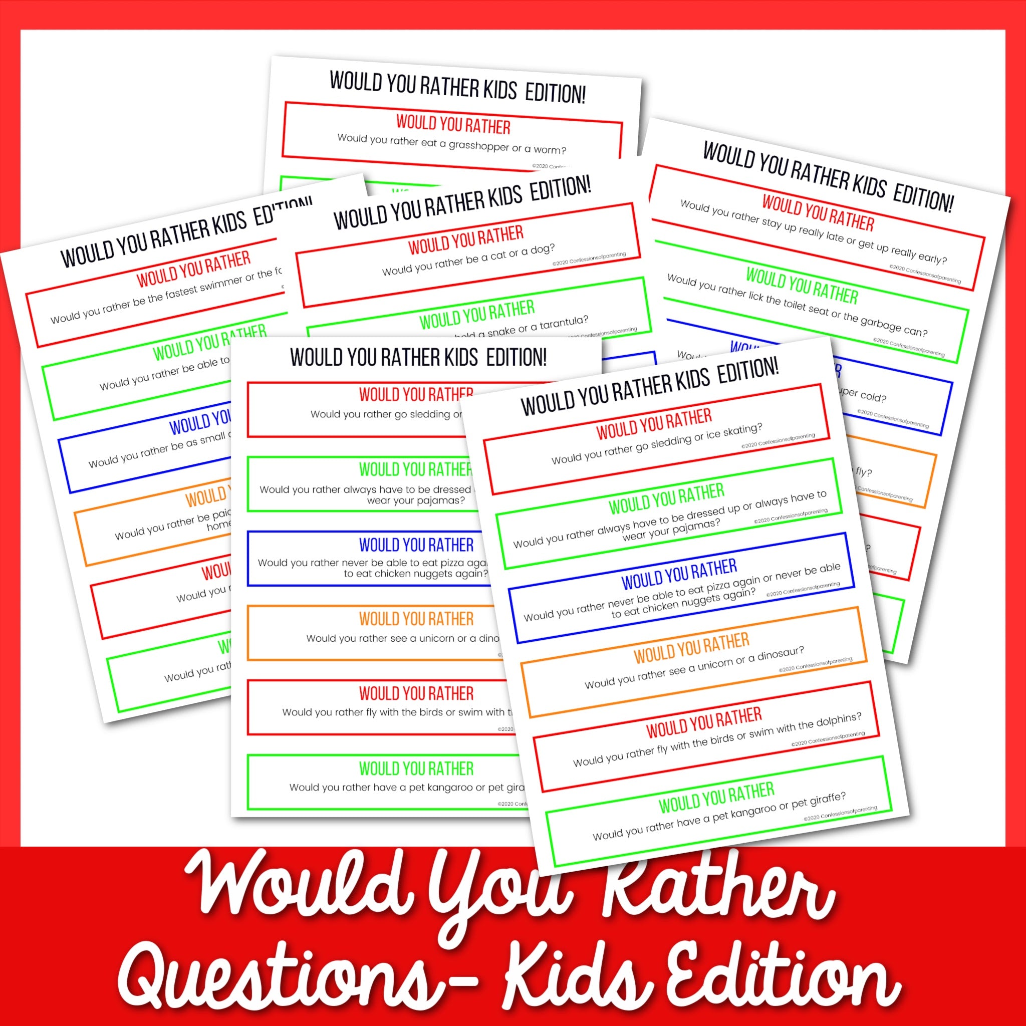 Would You Rather Questions For Kids